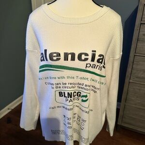 White Graphic Sweatshirt